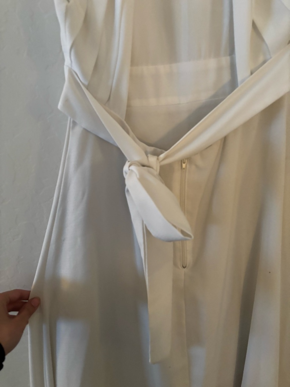 CQ by CQ White Halter Maxi Dress Small Open Back - Picture 6 of 7
